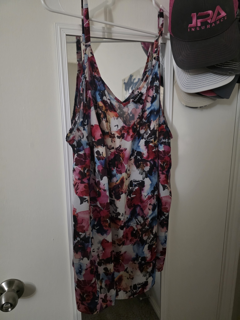 torrid Floral Print Spaghetti Strap Camisole - Pink, Blue, Black